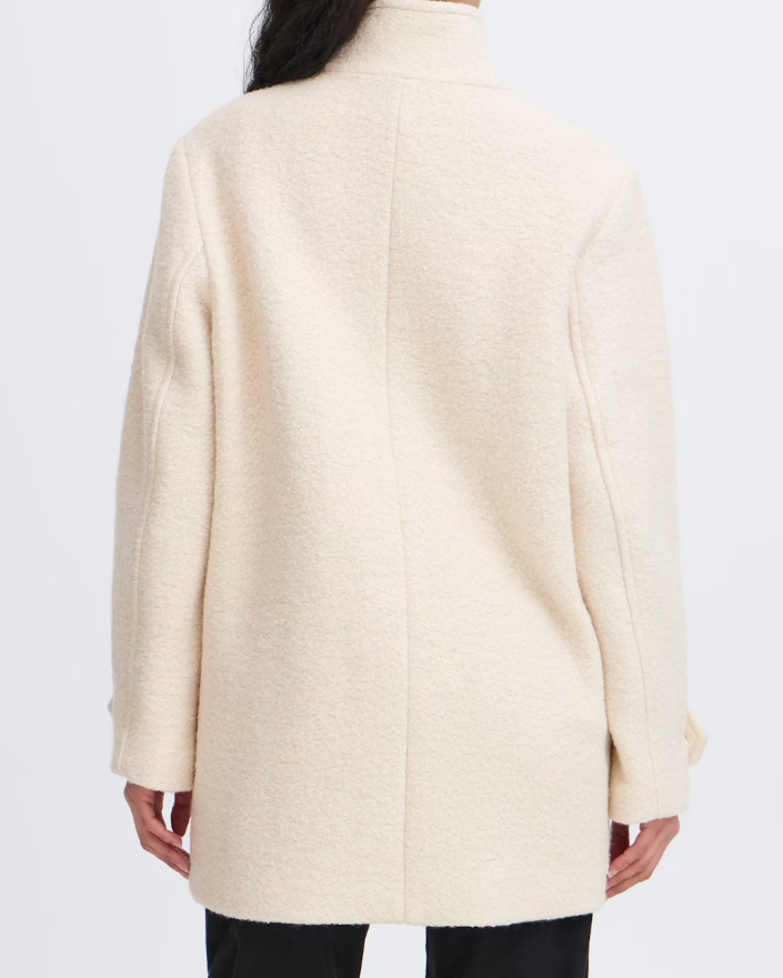 MANTEAU STIPA JA8 ALMOND MILK ~ ICHI